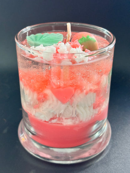 Strawberries and Cream Dessert Candle (Made to Order)