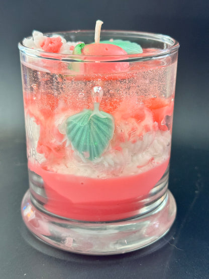 Strawberries and Cream Dessert Candle (Made to Order)